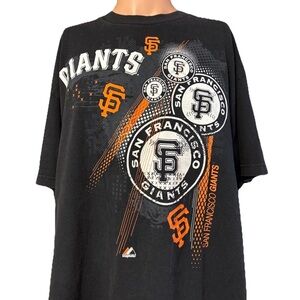 Vintage Majestic San Francisco Giants Black MLB Shirt Size XL Mens